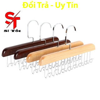 Móc Gỗ 8 Nhánh Đa Năng Treo Quần Áo Trẻ Em Người Lớn, Đồ Lót, Thắt Lưng, Cà Vạt Tiết Kiệm Diện Tích