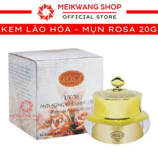 Kem ROSA Lão Hóa UV/30 ANTI-AGING WHITENING CREAM 20g - Chống Nhăn - Ngừa Lão Hóa - Trị Mụn - Nâng Cơ