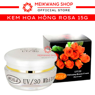 Kem ROSA Hoa Hồng Đen UV/30 - WHITENING BEAUTY CREAM 15G - Giảm Thâm Nám - Trắng Da - Chống Lão Hóa