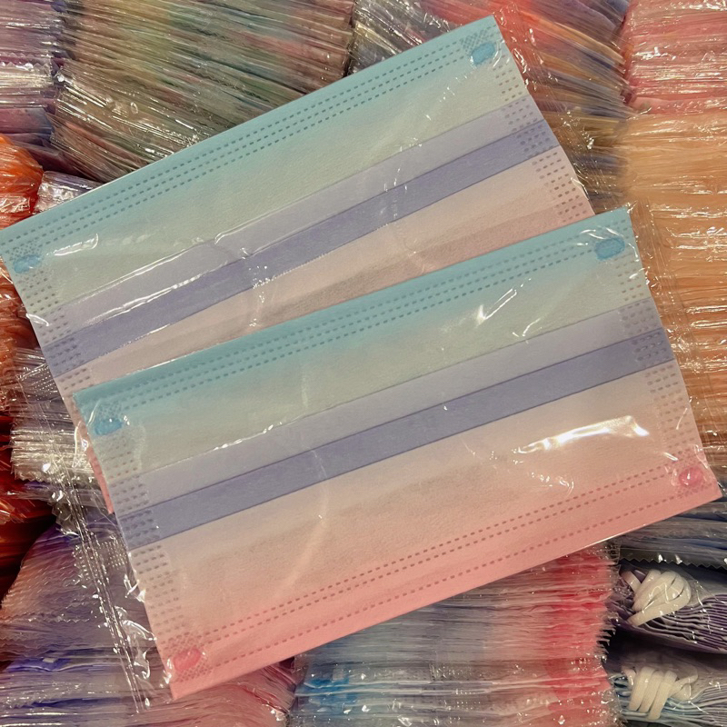 10 khẩu trang hồng tím xanh