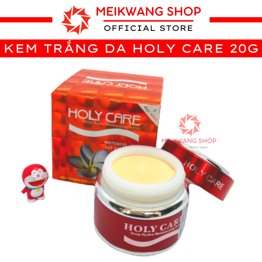 Kem HOLY CARE Đỏ - Dưỡng Trắng - Tái Tạo - Phục Hồi Da - Cải Thiện Da Nám 20g