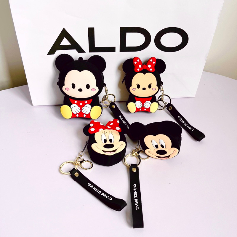 Ví silicon chuột mickey,móc chìa khoá dễ thương