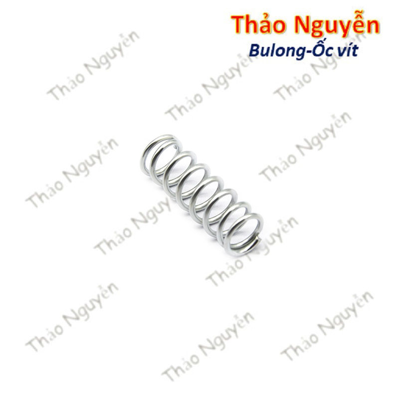 Lò xo nén inox phi 4.5mm phi 7mm sợi 1mm dài 20mm 25mm 30mm