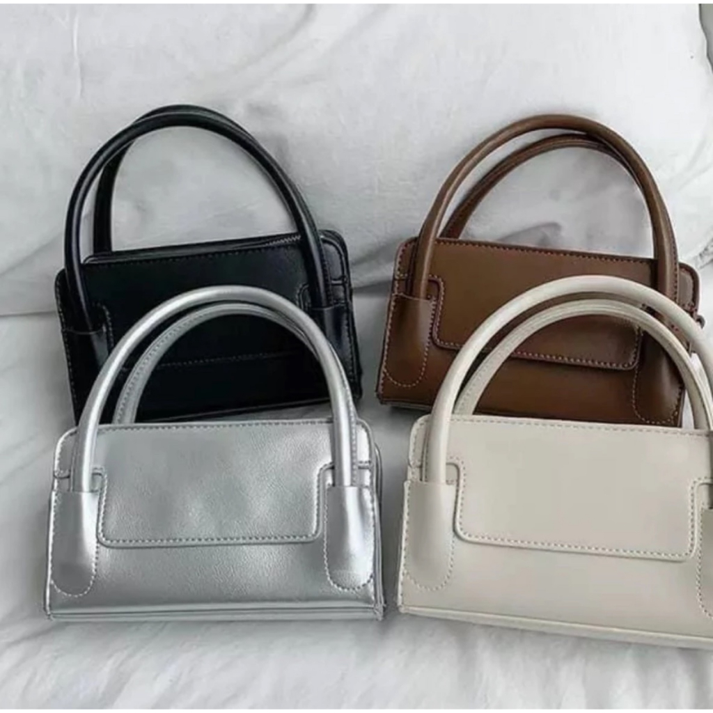 Túi xách nữ 2 quai basic size 18.