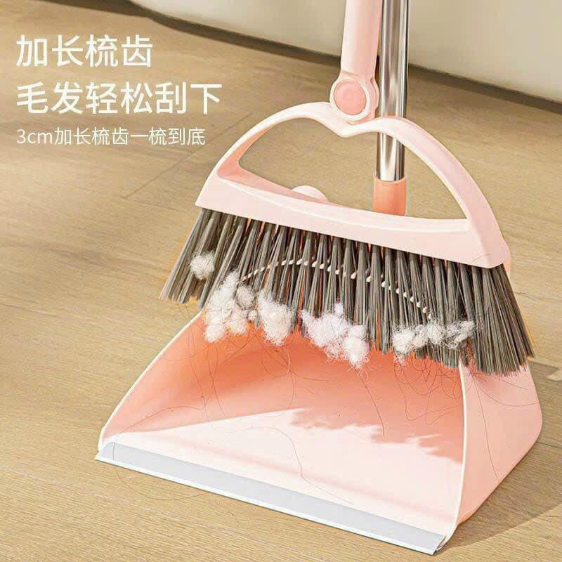 Bộ chổi hót rác hình heo dễ thương.