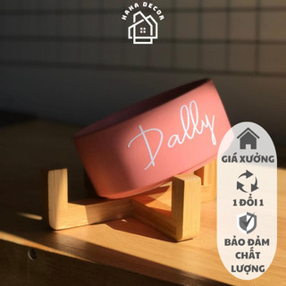 Đôn gỗ đặt chậu cây để bàn - decor chậu cây ccg05-db