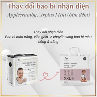 Chính hãng mẫu mới  bỉm đêm applecrumby s24 m42 l36 m22 l20 xl18 xxl16 - ảnh sản phẩm 3