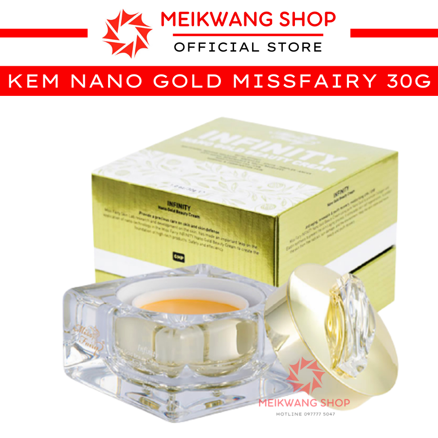 Kem MISS FAIRY Tinh Chất NANO GOLD 30g - Giảm Thâm Nám - Đồi Mồi - Trắng Da - Cải Thiện Da Tối Màu - Cháy Nắng