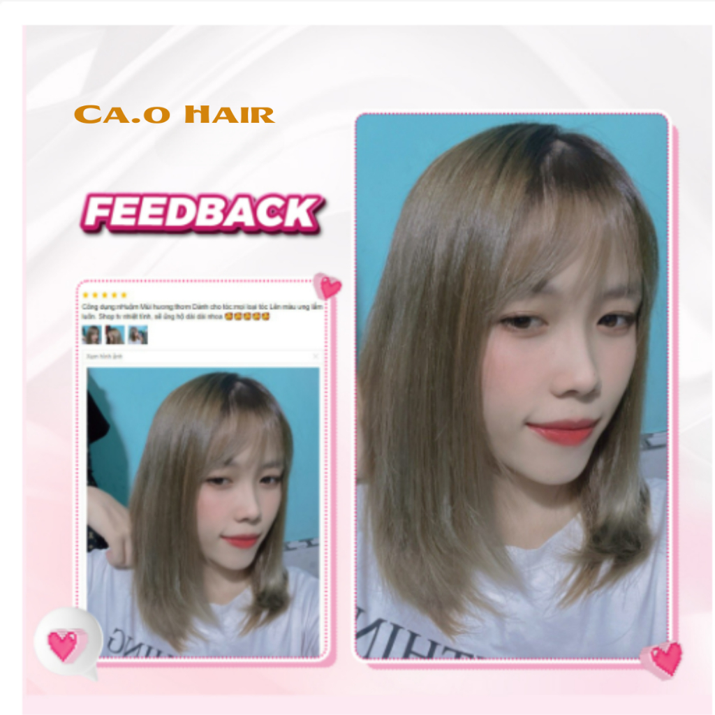 Thuốc Nhuộm Tóc, Màu Nâu Khói, nhuộm cao cấp tại nhà không tẩy | Ca.ohairshops