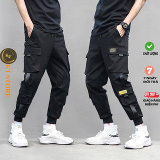 <FREE SHIP> Quần jogger túi hộp kaki nam nữ unisex vải co giãn thoáng mát cực ngầu cực chất