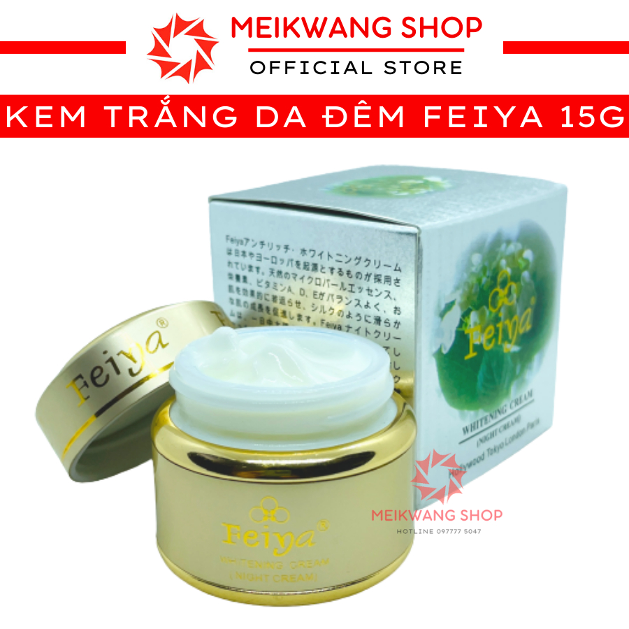 Kem FEIYA Whitening Night Cream 15g - Dưỡng Trắng - Ngừa Lão Hoá - Phục Hồi - Tái Tạo Da Ban Đêm (USA)