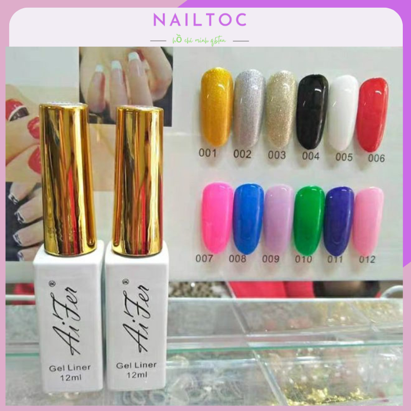 Cọ Nét Gel Aifer - Cọ Vẽ Móng 12ml