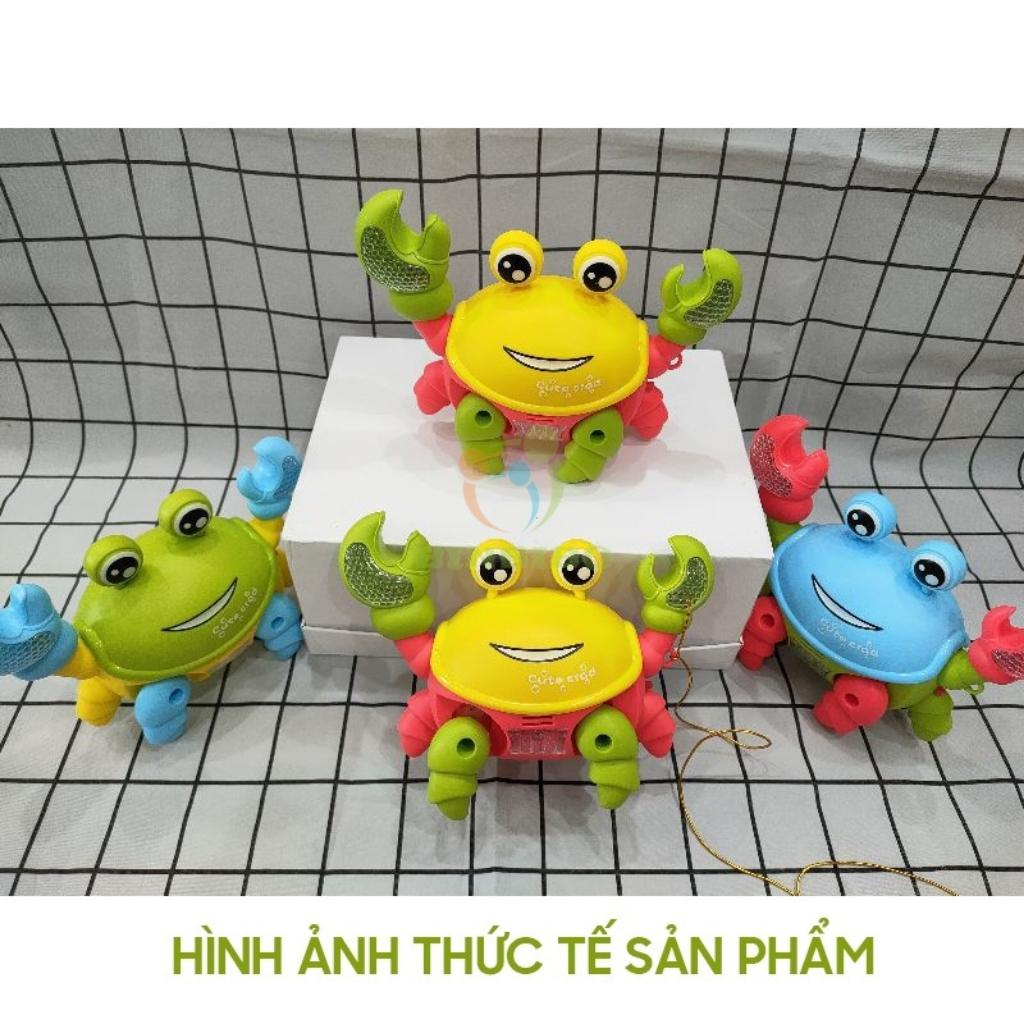 Con Cua đồ chơi chạy pin biết đi bò ngang có nhạc có đèn cho bé - Binbibo