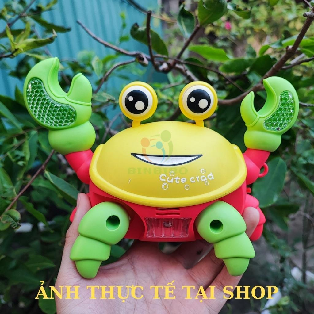 Con Cua đồ chơi chạy pin biết đi bò ngang có nhạc có đèn cho bé - Binbibo