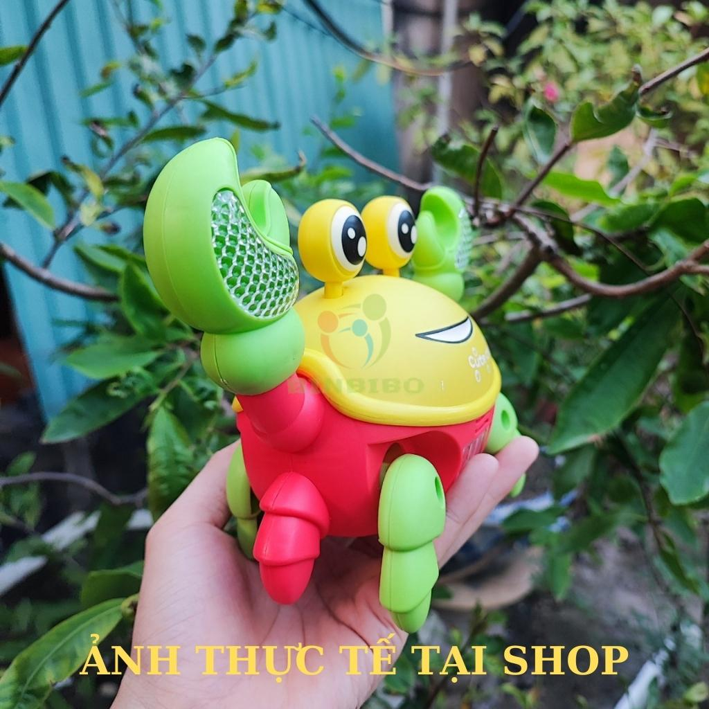 Con Cua đồ chơi chạy pin biết đi bò ngang có nhạc có đèn cho bé - Binbibo