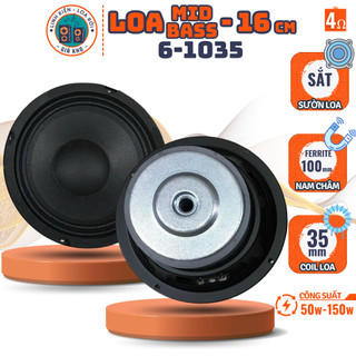 Loa mid, bass 16cm - từ loa: 100mm | coil loa: 35mm - mã lgk: 6-1035