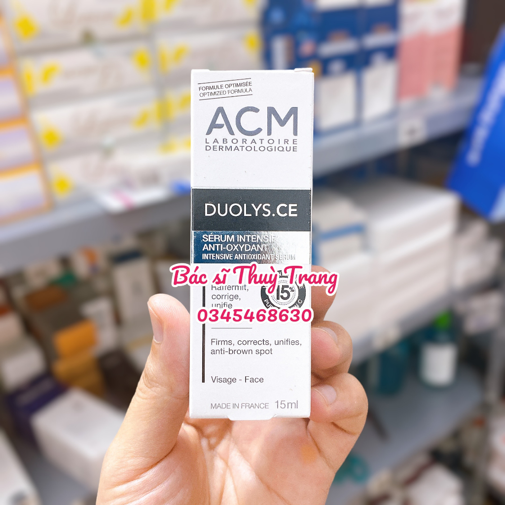 Tinh Chất Dưỡng Trắng, Giảm Thâm Và Chống Lão Hóa Da ACM Duolys C.E. Intensive Anti-oxydant Serum 15ml