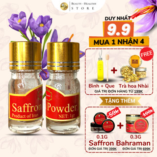 Saffron nhụy hoa nghệ tây Beebeauty chính hãng hộp 1gr bột