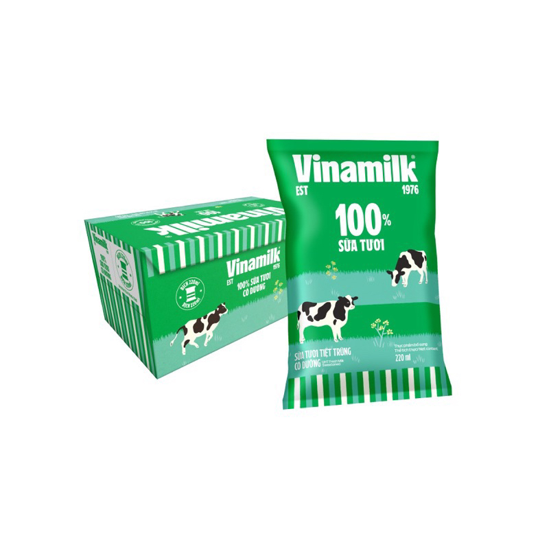 Thùng 48 bịch sữa dinh dưỡng Vinamilk 220ml (các loại)