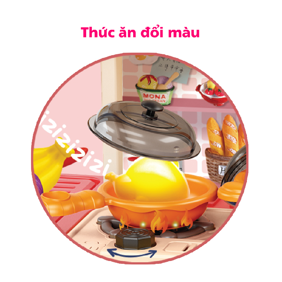 Đồ Chơi Bộ Bếp Hồng Lớn 43 Chi Tiết SWEET HEART SH0059