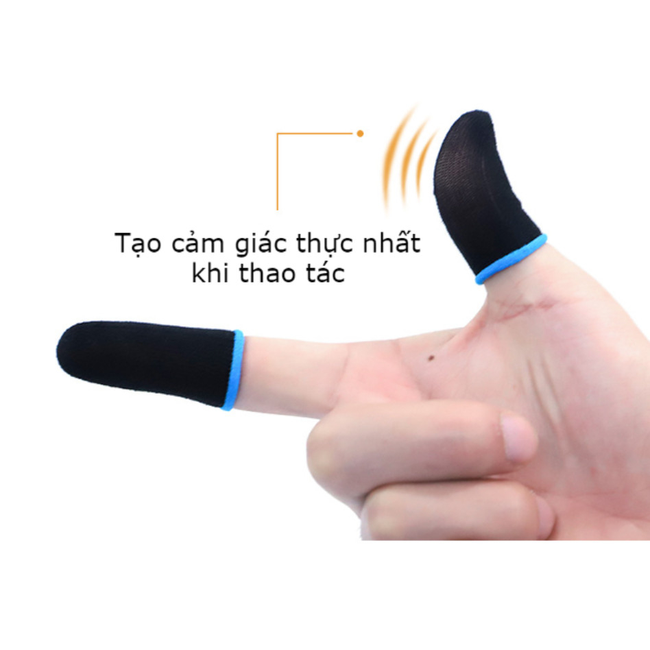 Găng tay chơi game, bao tay chơi game sợi bạc siêu nhạy, bao tay chơi liên quân,ff,... không trơn trượt