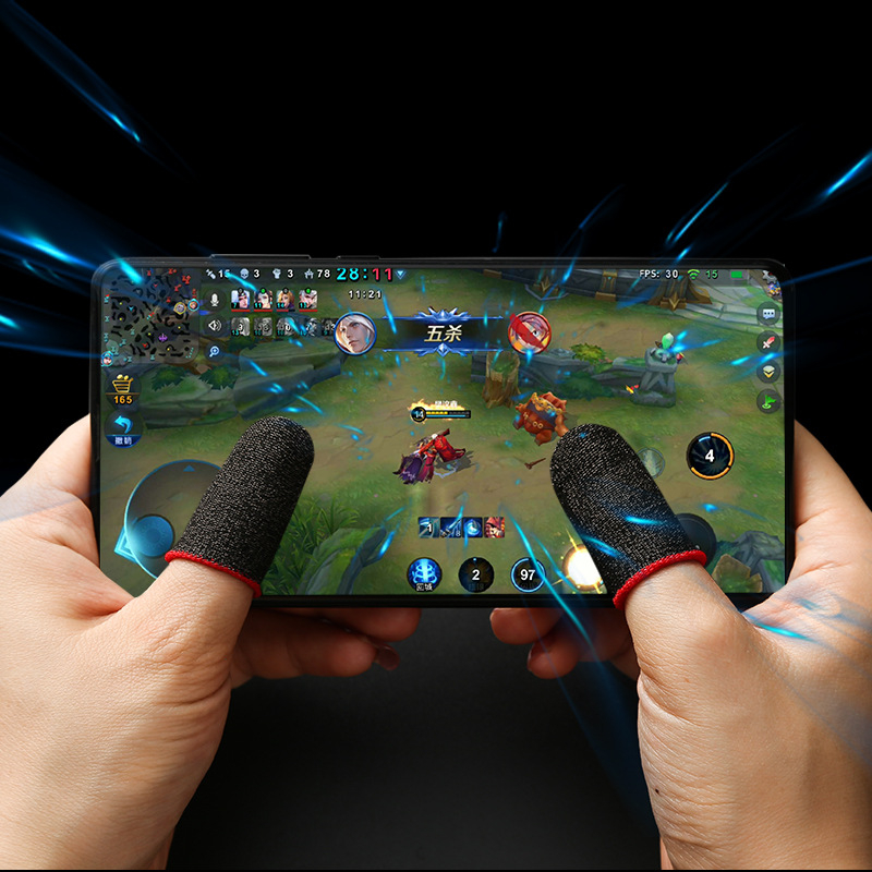 Găng tay chơi game, bao tay chơi game sợi bạc siêu nhạy, bao tay chơi liên quân,ff,... không trơn trượt