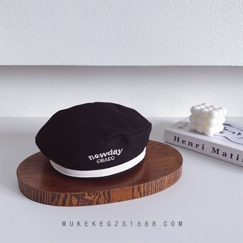 Mũ nồi chất liệu kaki thêu chữ Newday cho bé