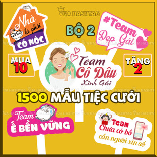 Bảng hashtag chụp ảnh cưới, Hashtag cầm tay chụp ảnh cưới cô dâu chú dể bạn bè - Vua Hashtag