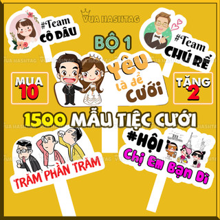Hashtag cầm tay đám cưới, Hashtag đám cưới cô dâu chú rể, hashtag bạn bè đám cưới - Vua Hashtag
