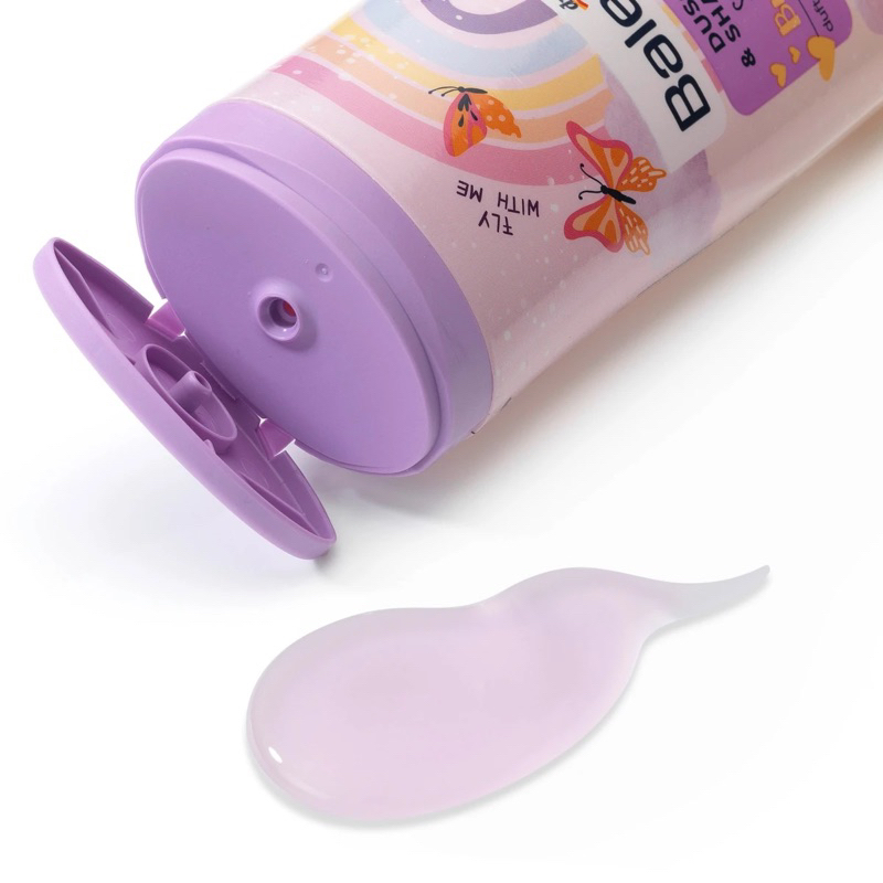 Bộ 2 sản phẩm Tắm gội 2in1 & Son dưỡng môi Balea Sweet Butterfly nội địa Đức