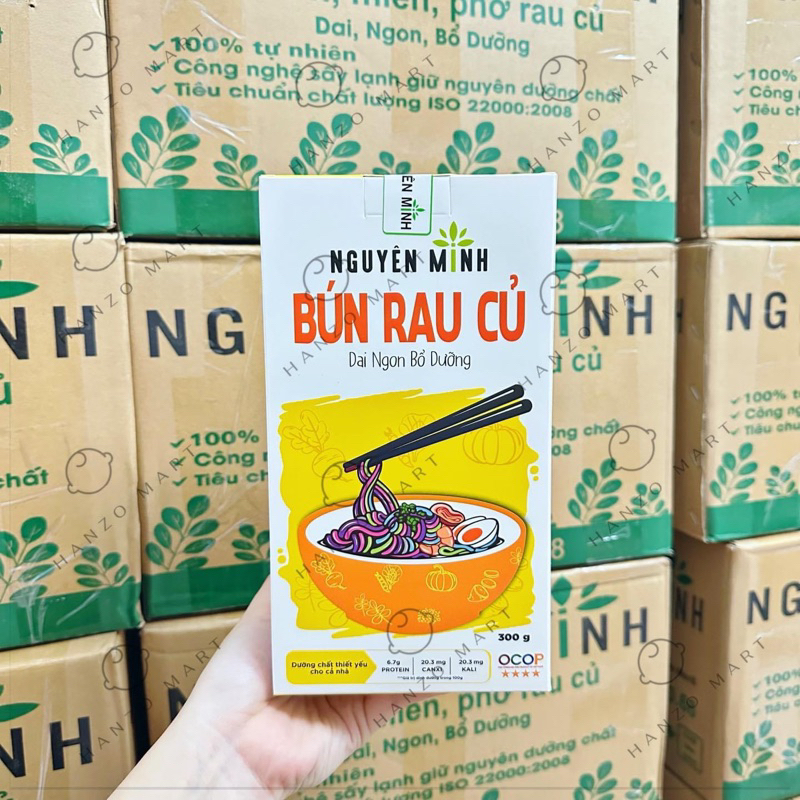 Bún rau củ Nguyên Minh cho bé ăn dặm bí đỏ/khoai lang/củ dền/chùm ngây 300gr