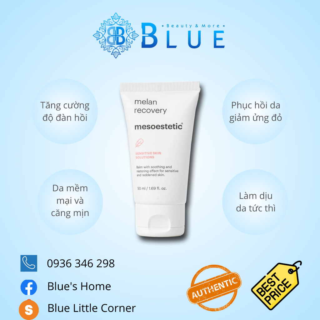 Kem dưỡng làm dịu - phục hồi da Mesoestetic Melan Recovery