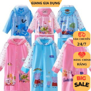 Áo mưa cho bé, áo mưa trẻ em hoạt hình ngộ nghĩnh đáng yêu