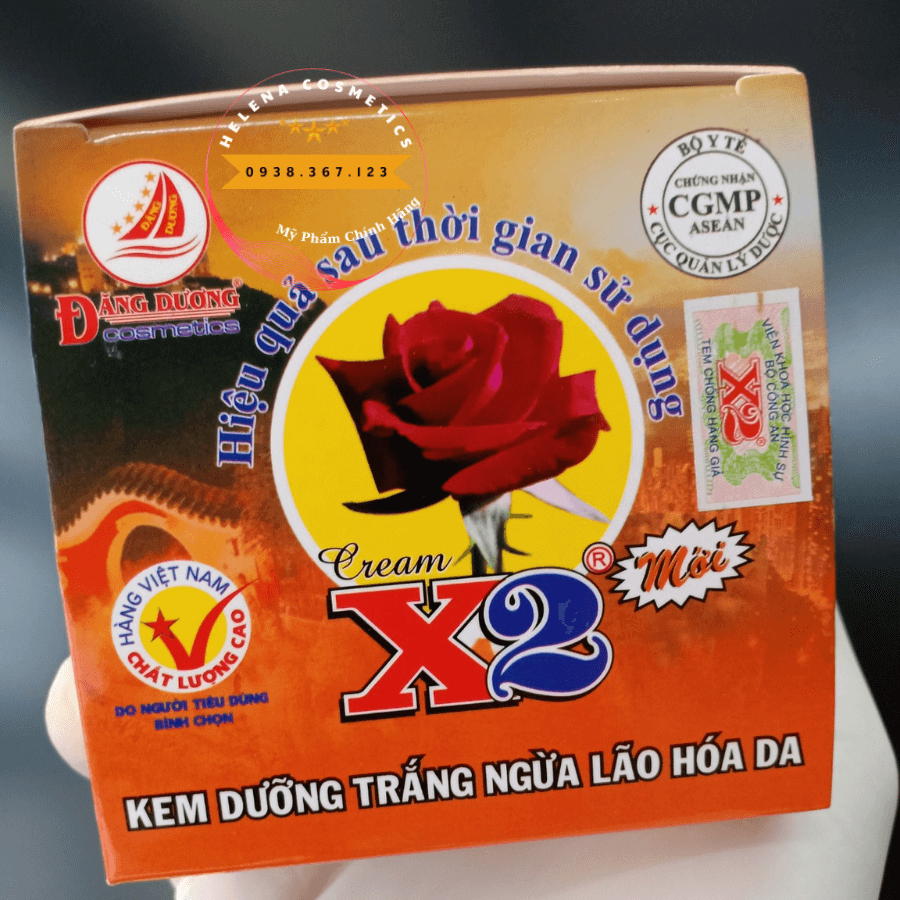 Kem dưỡng trắng da mặt ngừa lão hóa da 10 tác dụng X2 chính hãng 30g - Mỹ Phẩm Uyên Nhi