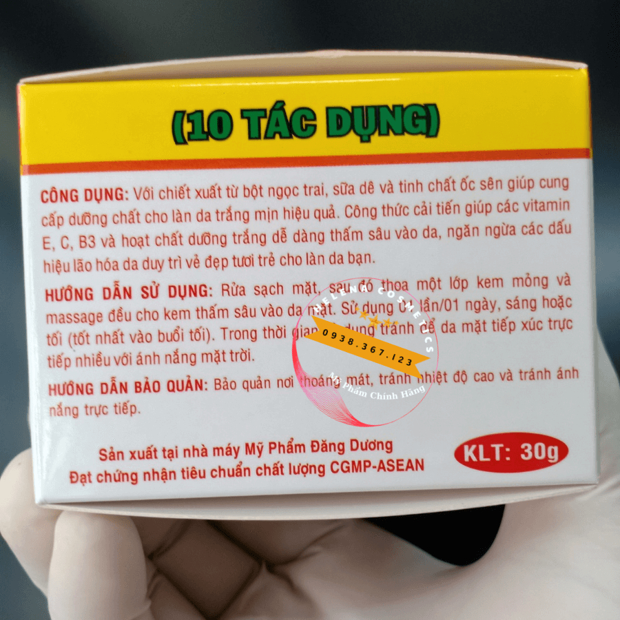 Kem dưỡng trắng da mặt ngừa lão hóa da 10 tác dụng X2 chính hãng 30g - Mỹ Phẩm Uyên Nhi