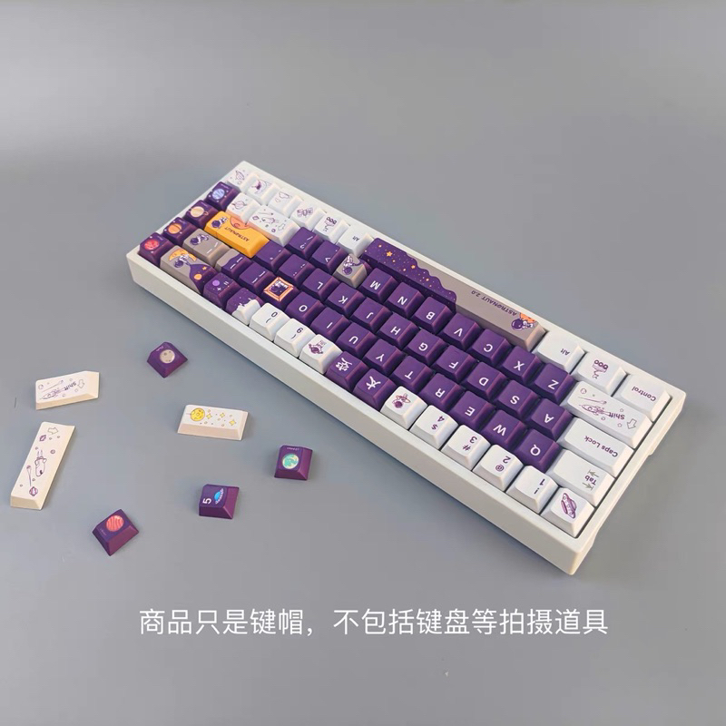 Keycap Astronaut V2 EARTH Profile chất liệu PBT dyesub dùng trên nhiều layout bàn phím cơ - Polabe Store