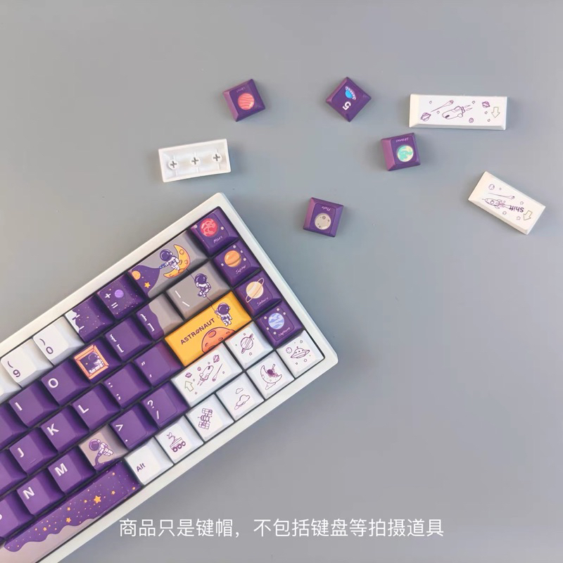 Keycap Astronaut V2 EARTH Profile chất liệu PBT dyesub dùng trên nhiều layout bàn phím cơ - Polabe Store