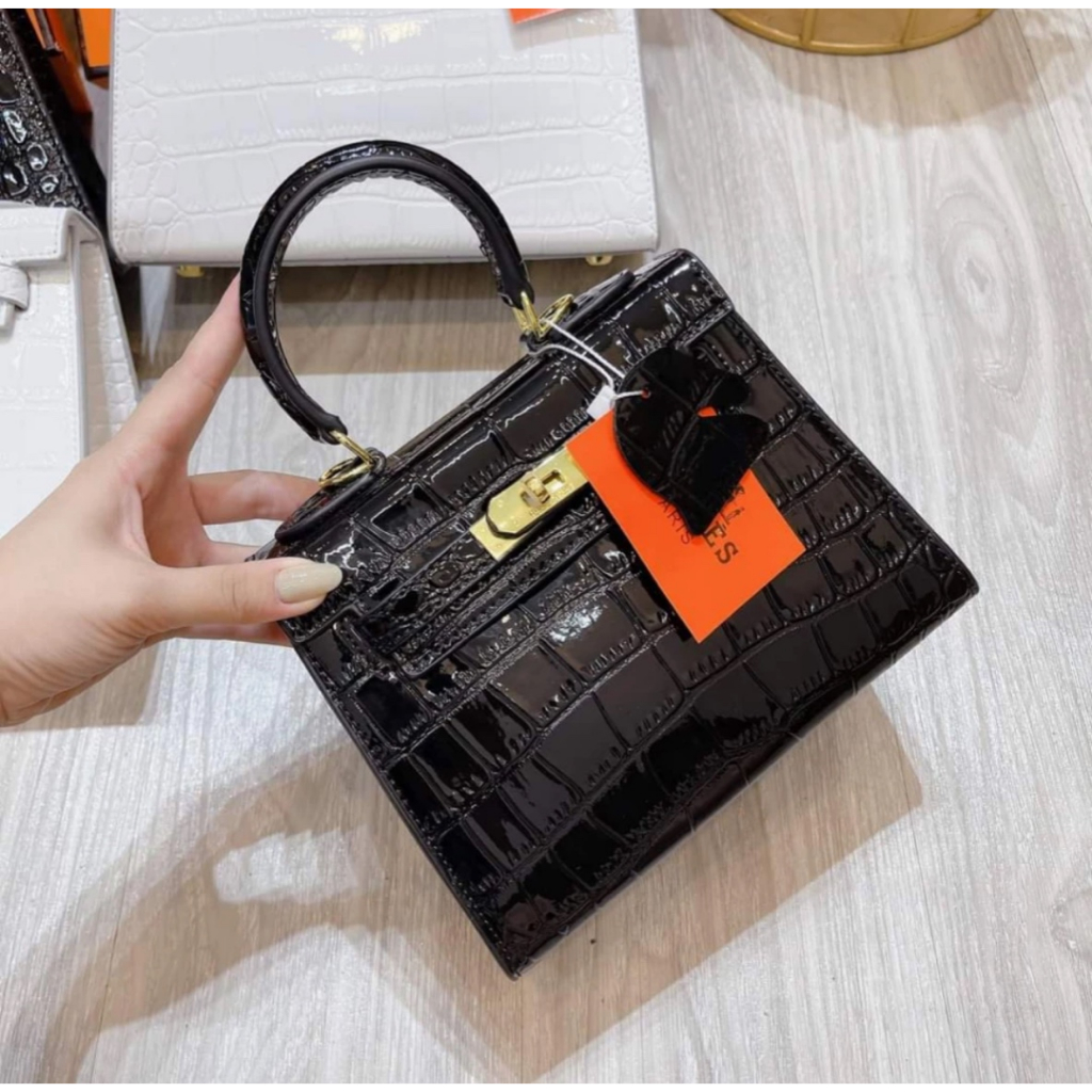 Túi h -m vân rắn size 19cm-21cm-25cm hàng full box