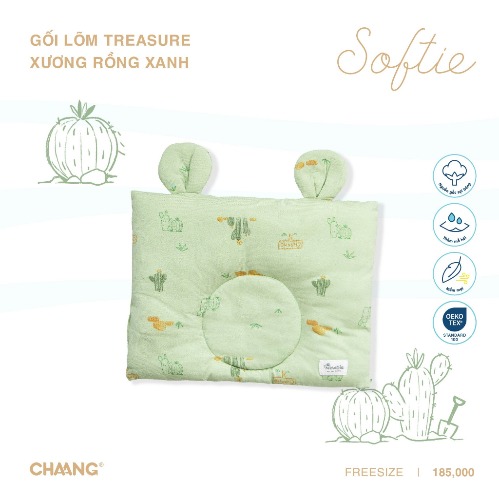 Gối Lõm Treasure Cho Bé CHAANG AW23D10