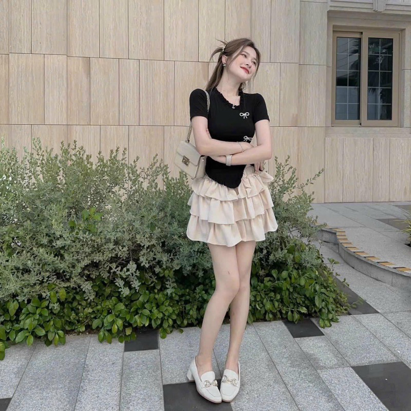 Set Váy - Set Váy đính nơ