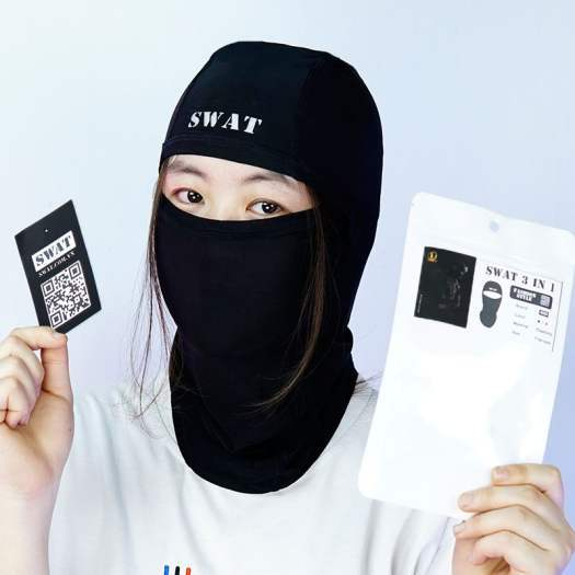 Khăn trùm đầu ninja fullface SWAT basic freesize vải siêu co dãn, thoáng mát hàng chuẩn xịn cao cấp