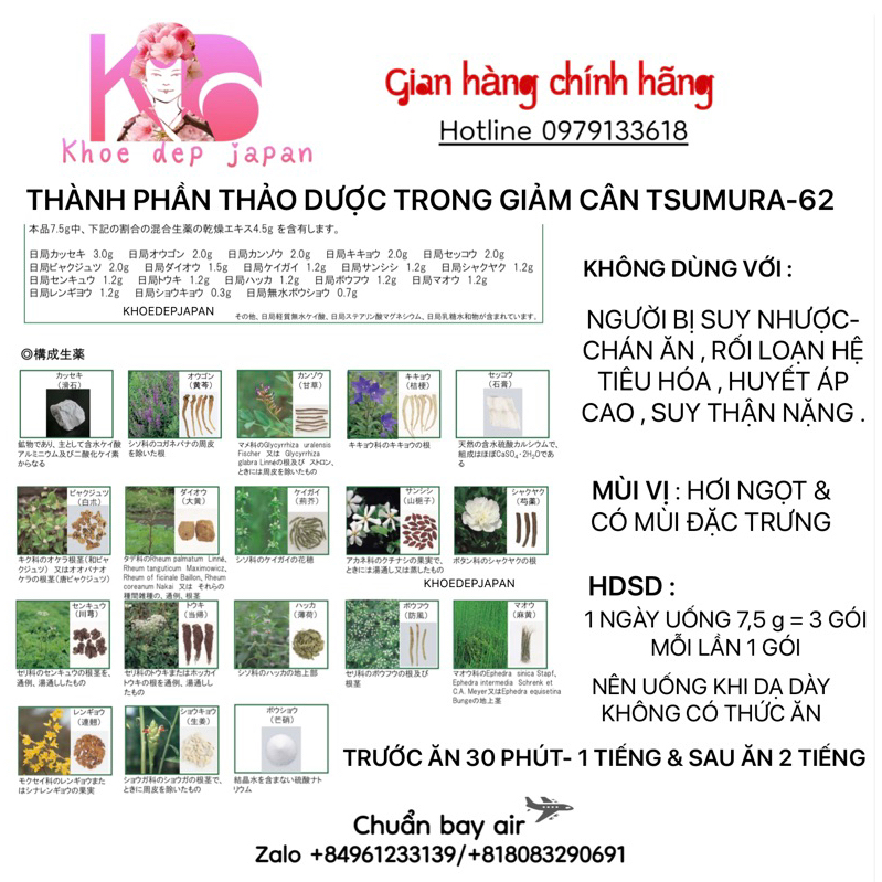 Set 21 Gói Uống Giảm Cân Tiêu Mỡ Tsumura-62