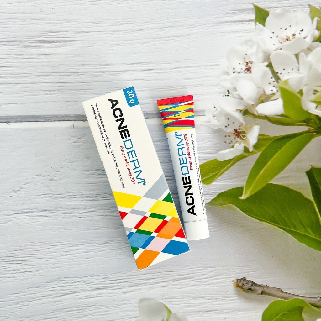 Kem Acnederm Azelaic acid giảm mụn, mờ thâm 20%
