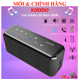Loa bluetooth 5.0 100w âm thanh nổi siêu trầm chống nước ipx5, pin 20000mah xdobo x8 max, metro 1992