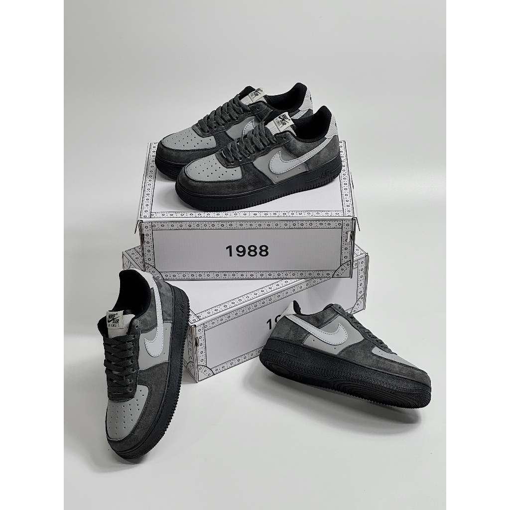 GIÀY THỂ THAO AF1 XÁM ĐEN MẪU MỚI NHẤT 2023_GIÀY SNAKER AF1 XÁM PHỐI ĐEN SIÊU HOT