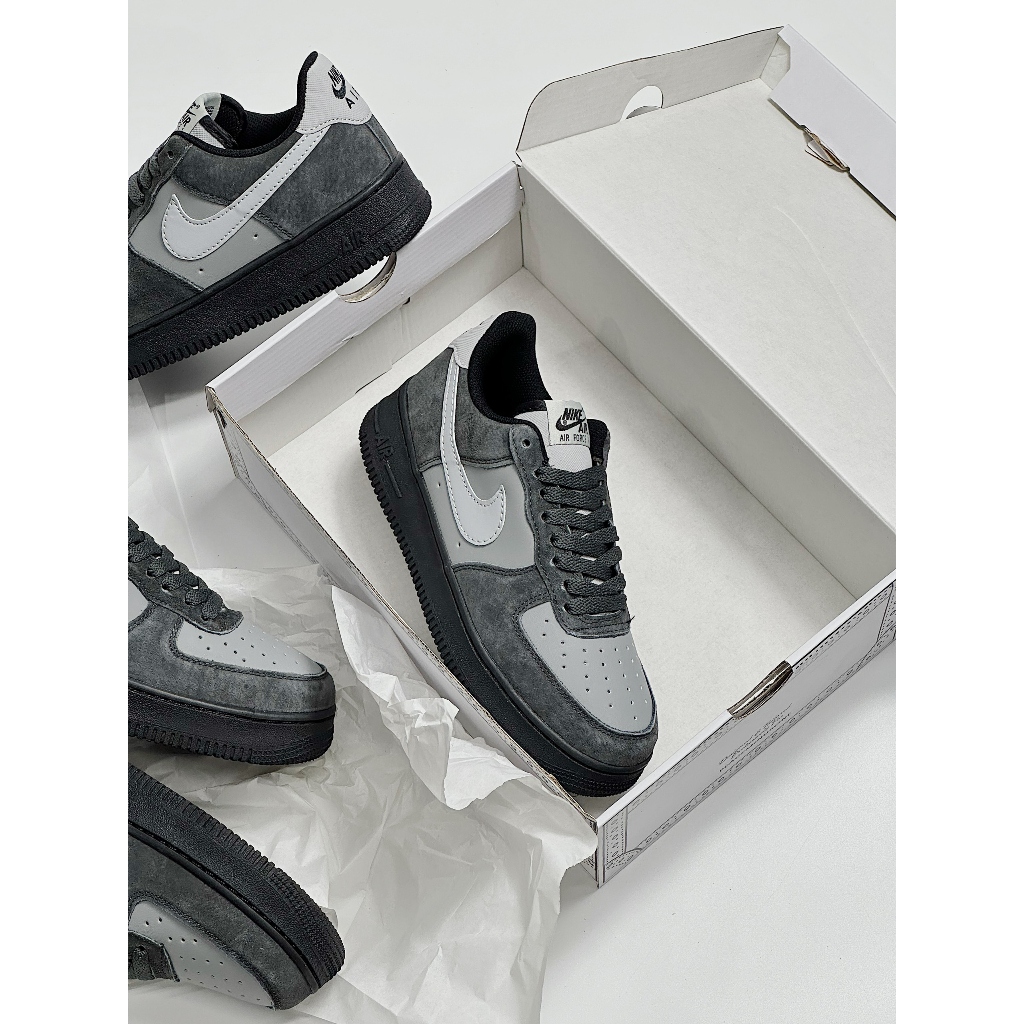 GIÀY THỂ THAO AF1 XÁM ĐEN MẪU MỚI NHẤT 2023_GIÀY SNAKER AF1 XÁM PHỐI ĐEN SIÊU HOT
