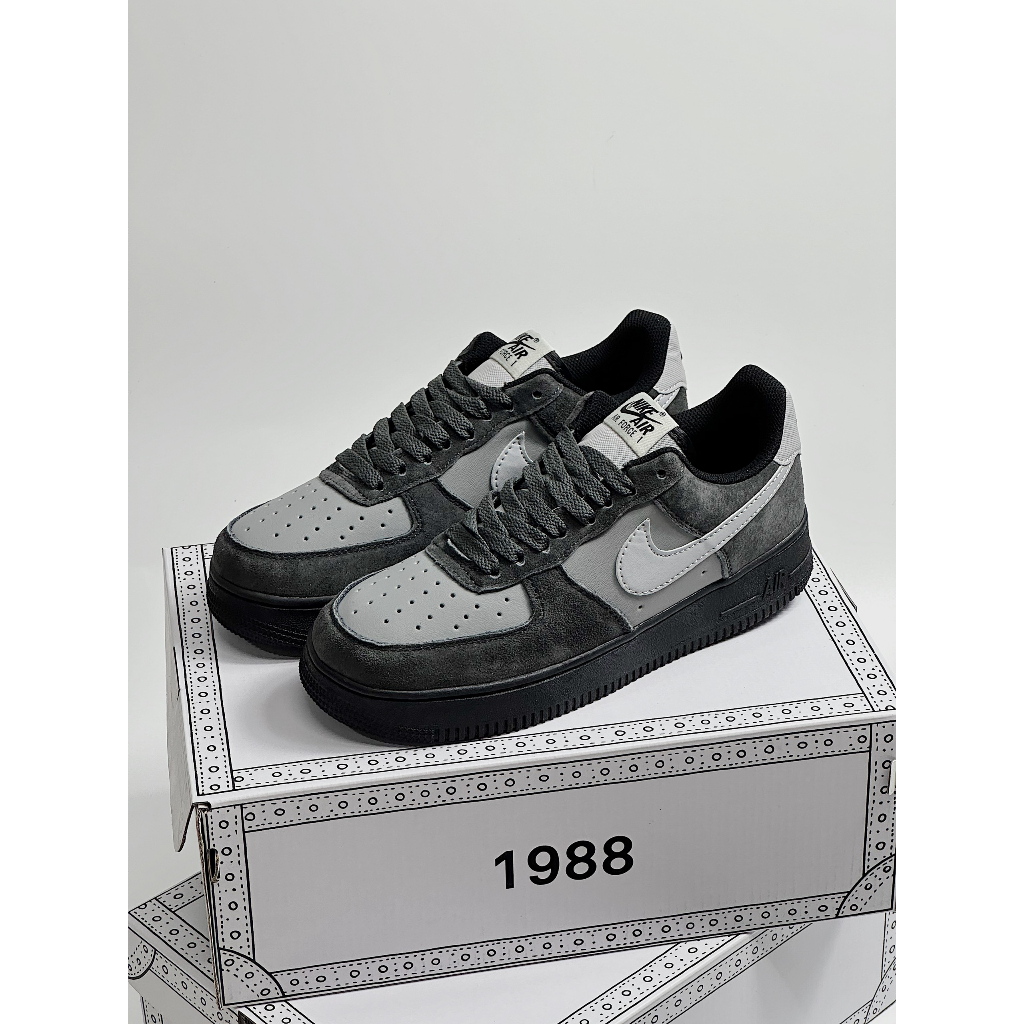 GIÀY THỂ THAO AF1 XÁM ĐEN MẪU MỚI NHẤT 2023_GIÀY SNAKER AF1 XÁM PHỐI ĐEN SIÊU HOT