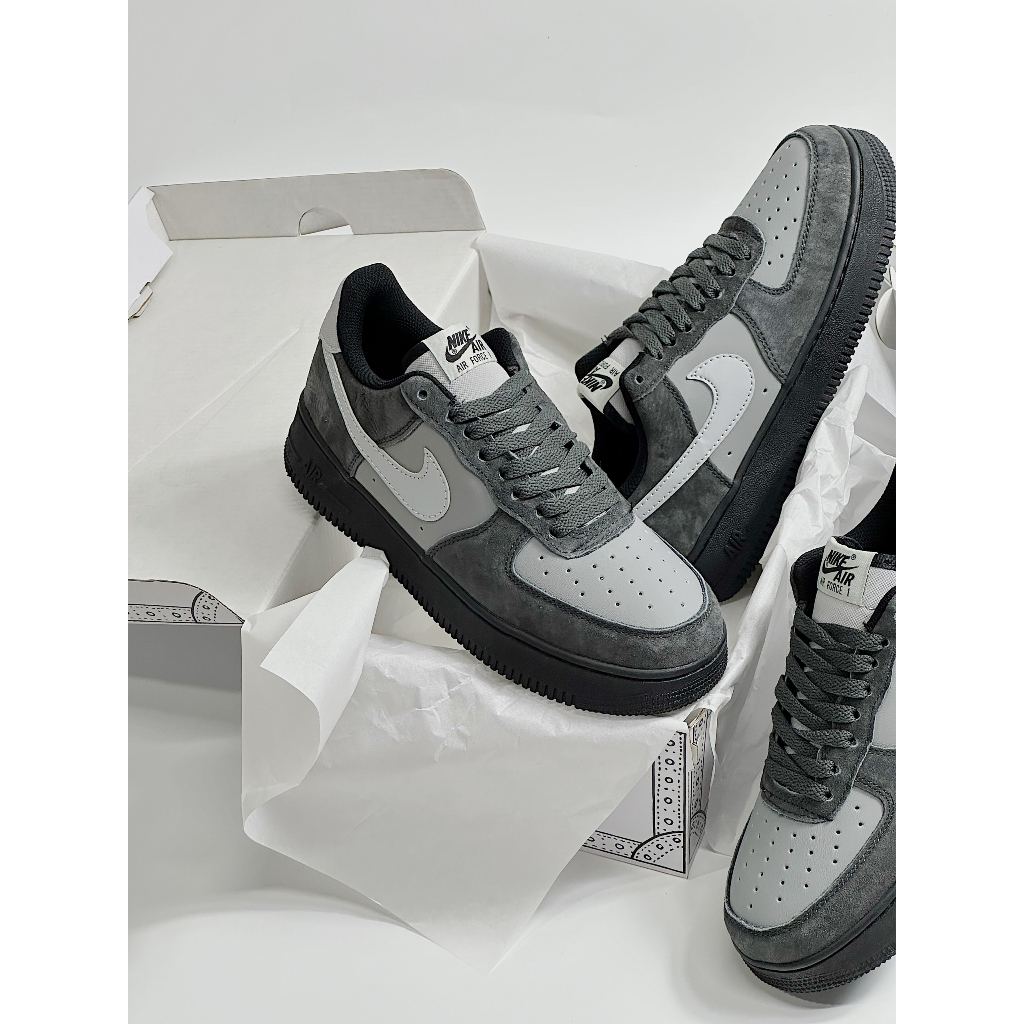 GIÀY THỂ THAO AF1 XÁM ĐEN MẪU MỚI NHẤT 2023_GIÀY SNAKER AF1 XÁM PHỐI ĐEN SIÊU HOT