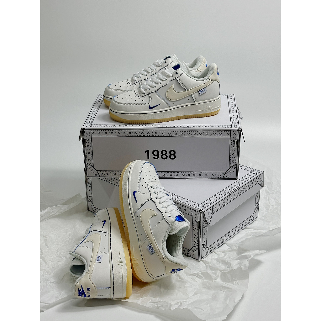 GIÀY THỂ THAO AF1 GLOBAL MẪU MỚI NHẤT 2023_GIÀY SNAKER AF1 TRẮNG PHỐI XANH SIÊU HOT