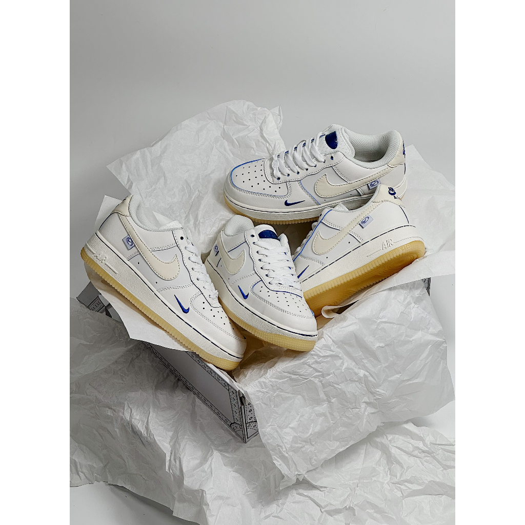 GIÀY THỂ THAO AF1 GLOBAL MẪU MỚI NHẤT 2023_GIÀY SNAKER AF1 TRẮNG PHỐI XANH SIÊU HOT